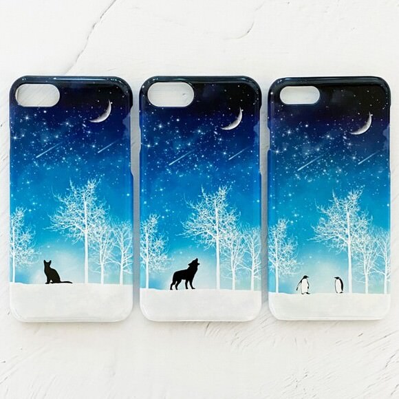 冬の星空 iPhoneケース スマホケース